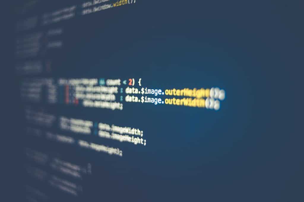 Code on a computer